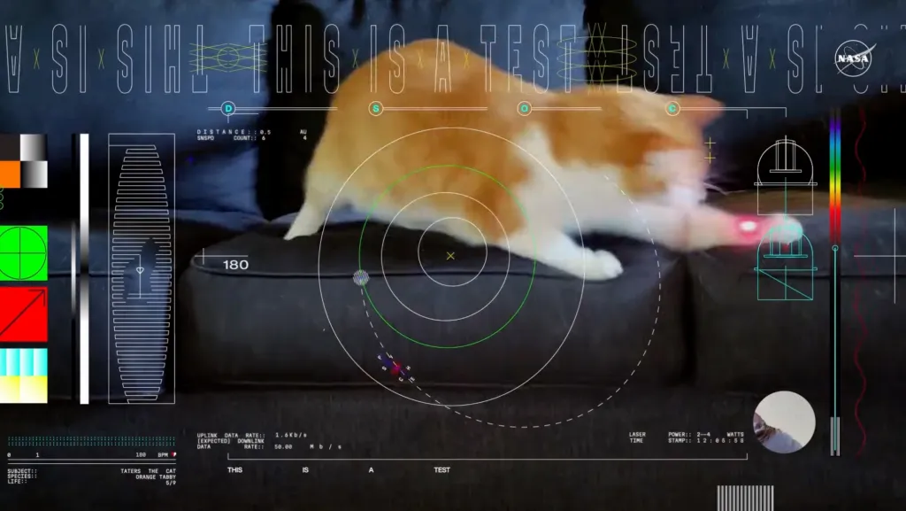 Transmite la NASA vídeo de un gato a través de láser