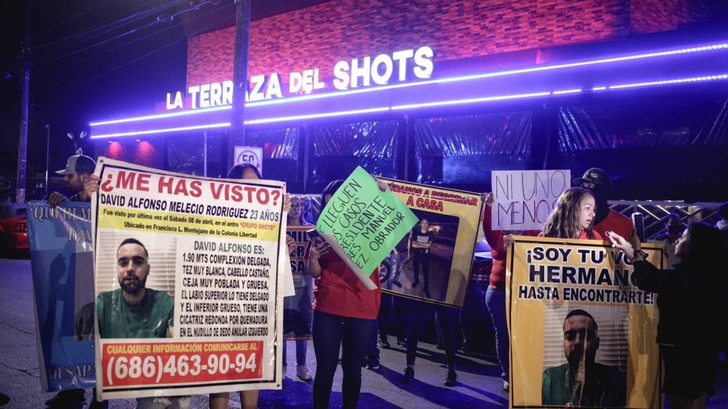 Se manifiestan ante ola de secuestros en bares de Mexicali IFOTO: Border Zoom