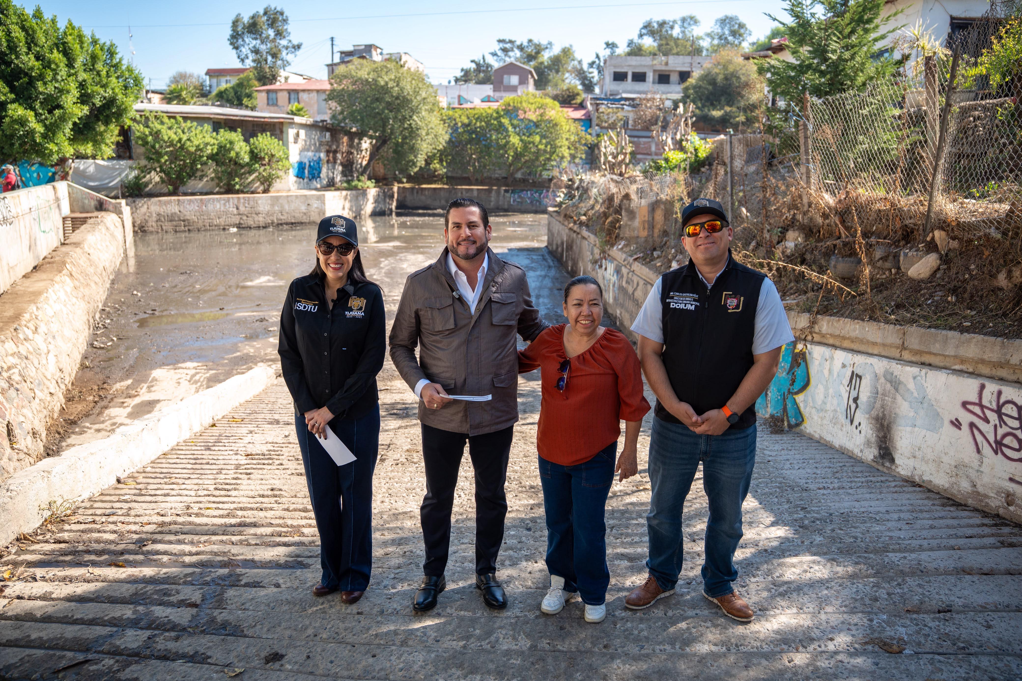 Limpian dos desarenadores que captan agua pluvial para 70 mil tijuanenses