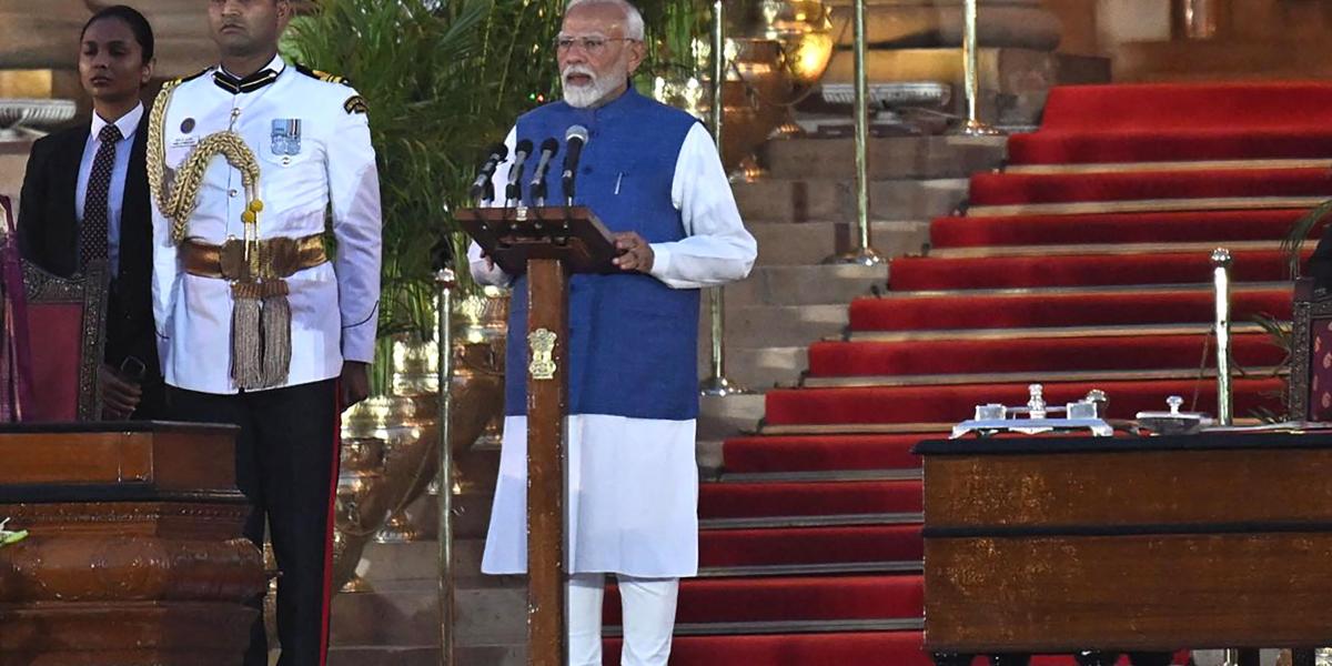 Juramenta Narendra Modi tercer mandato como primer ministro: India