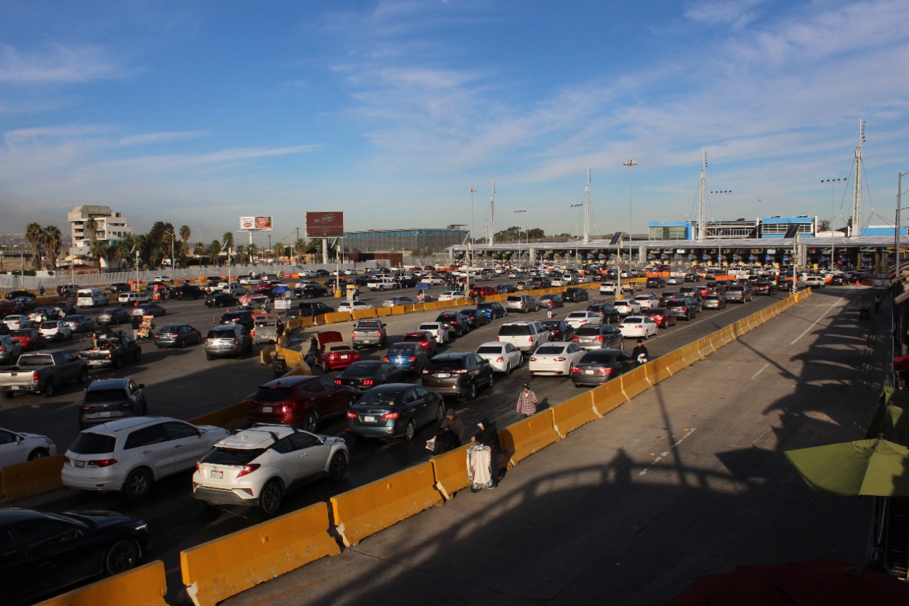 El tiempo de espera en garitas de Tijuana