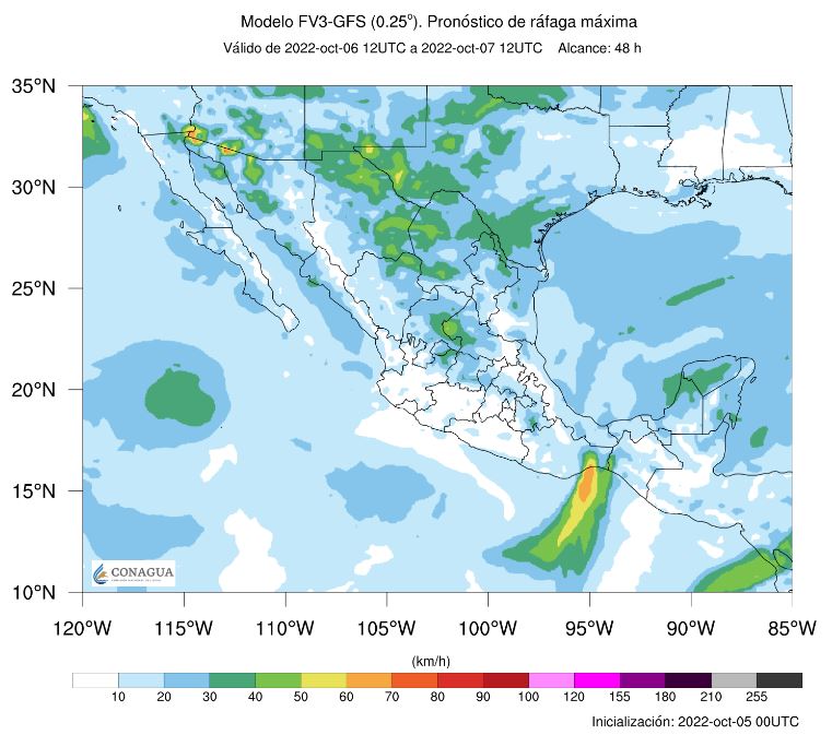 El Servicio Meteorológico Nacional prevé  fuertes lluvias en el norte y noreste de México