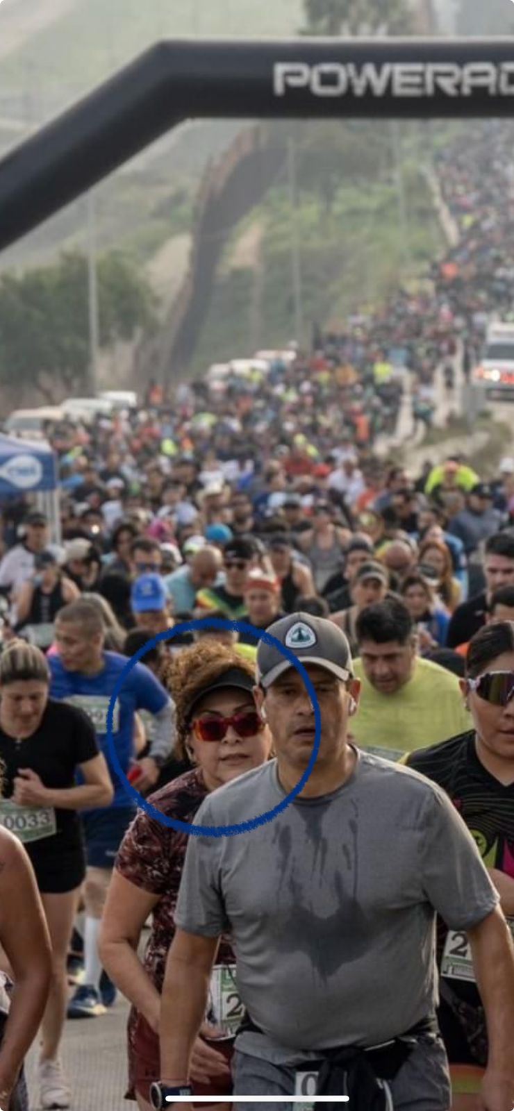 Mary Carmen Flores también corrió la carrera