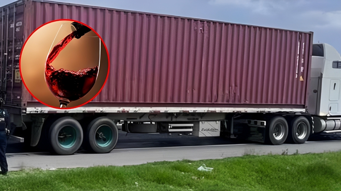 Recuperan 64 toneladas de vino tras robo de tractocamión en Hidalgo