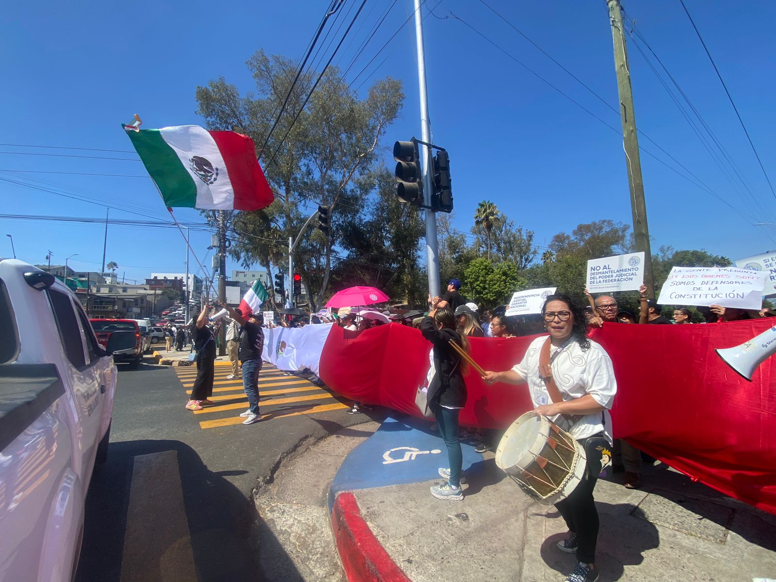 Protestan nuevamente contra la reforma del Poder Judicial: Tijuana