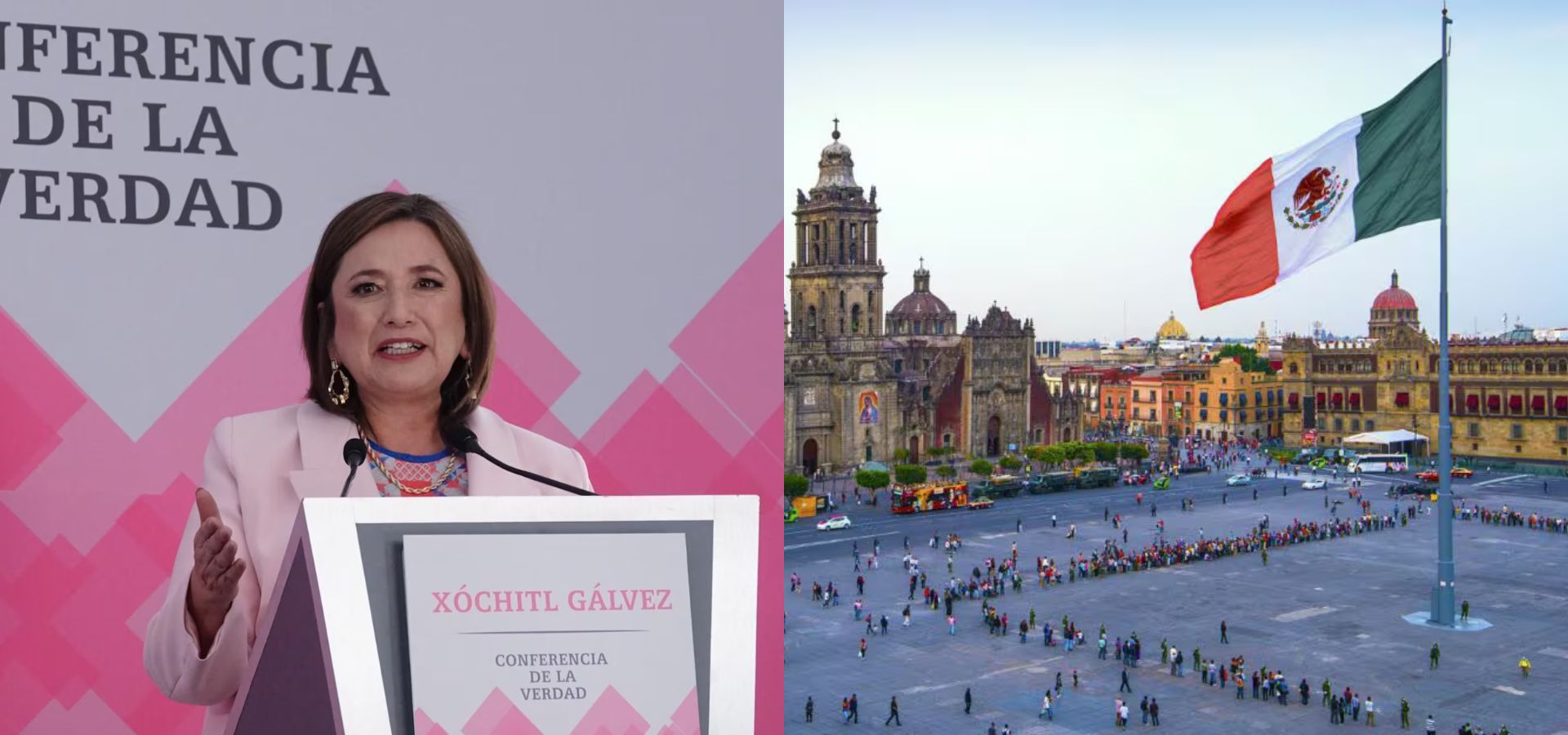 Exige Xóchitl Gálvez izar la Bandera Nacional para marcha de la “Marea Rosa”