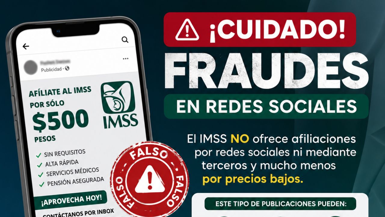 Ofrecen IMSS barato en redes, pero es un fraude: advierte el Instituto