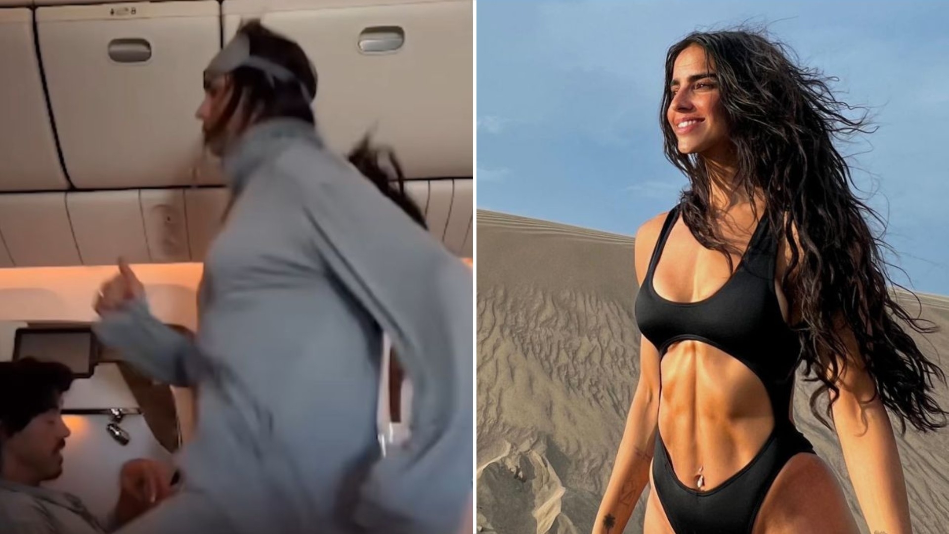 Critican a Bárbara de Regil por su rutina fitness en un vuelo de 38 horas