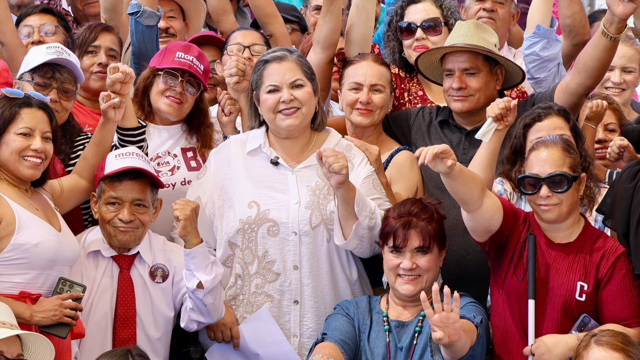 Eva Moreno encabeza acto partidista de Morena en Ensenada