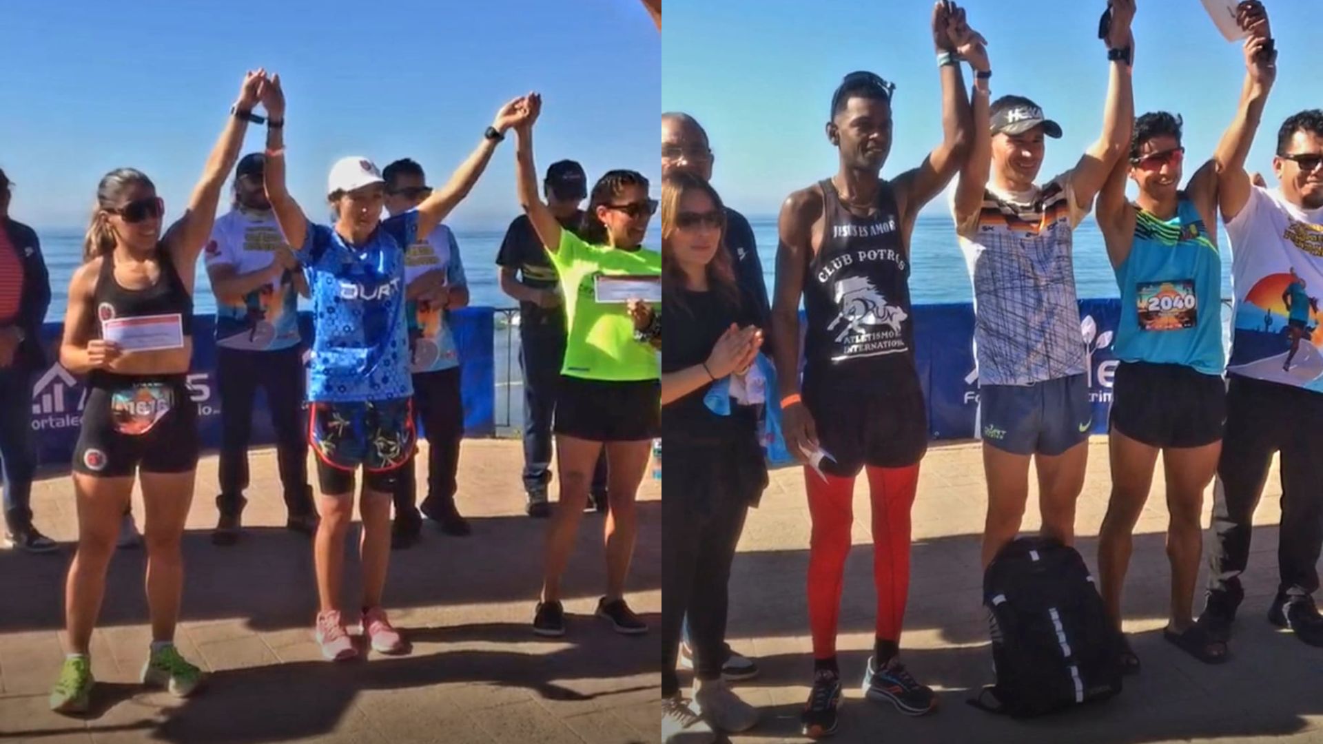 Se imponen Daniel Valdez y Andrea Jarillo en Medio Maratón Rosarito a Puerto Nuevo