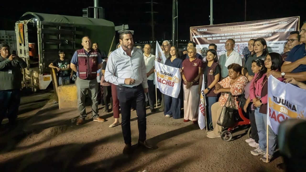 Tijuana destina 90 millones de pesos a programa de bacheo nocturno