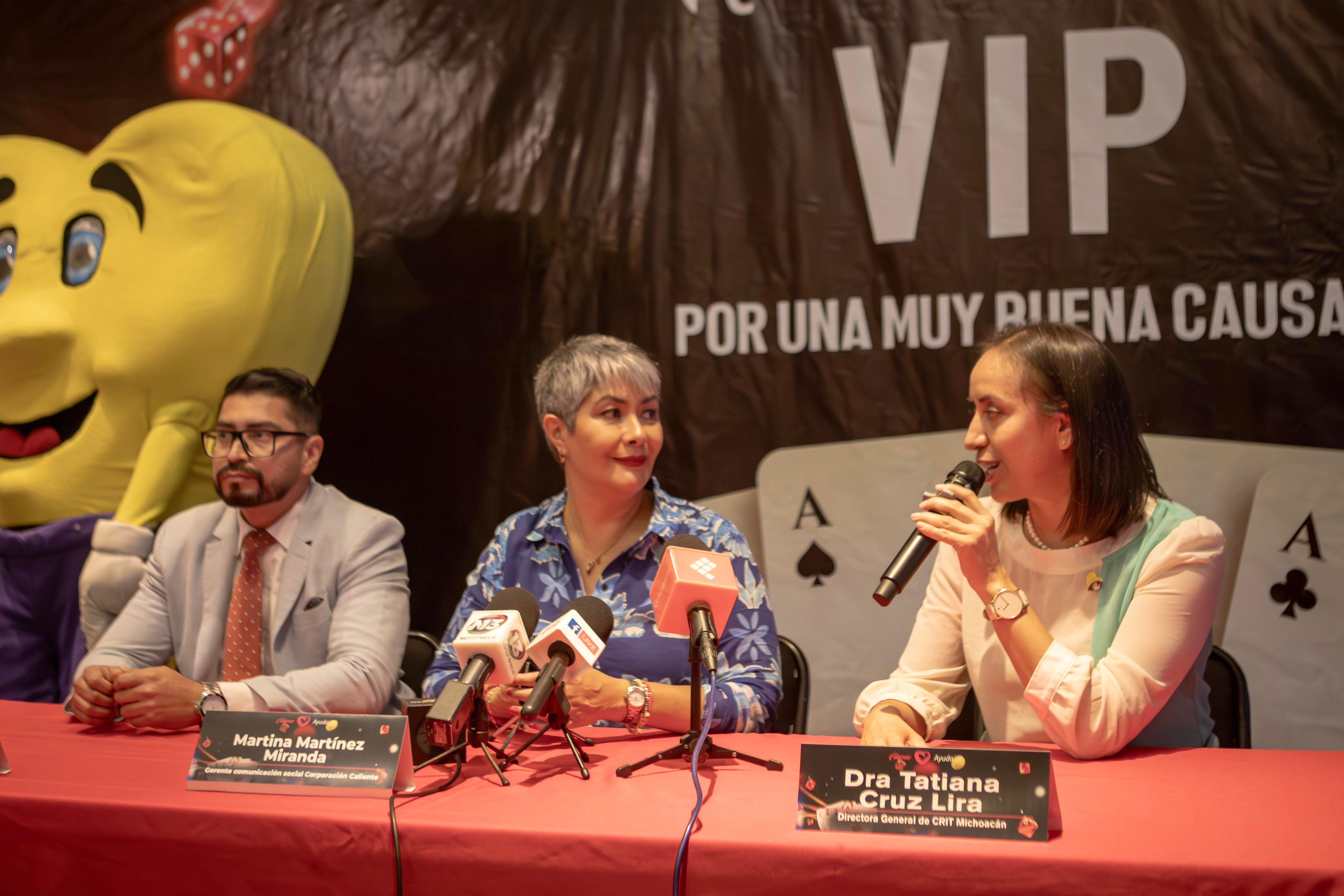 Organiza Caliente Ayuda “Noche de Casino VIP” a beneficio del CRIT Michoacán